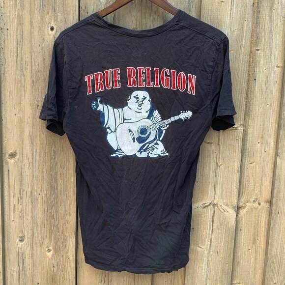 True Religion BIG LOGO T Shirt Small - Picture 1 of 4